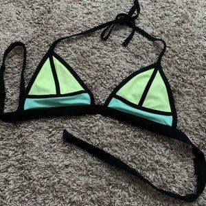 Xhilaration Triangle Swim Bikini Top